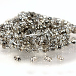 Preciosa Czech Glass Seed Bead - Farfalle 02x4MM CRYSTAL/CHROME 0005i