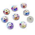Asfour Crystal Loch Rose Sew-On Stone - Sequin 08MM CRYSTAL AB
