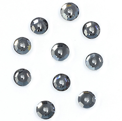 Asfour Crystal Loch Rose Sew-On Stone - Sequin 04MM DARK SHADOW