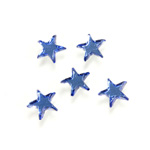 German Glass Flat Back Foiled Mirror - Star 6MM LT SAPPHIRE