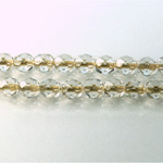 Czech Glass Fire Polish Bead - Round 06MM CRYSTAL BRONZE LINE
