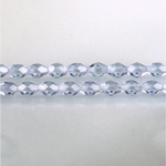 Czech Glass Fire Polish Bead - Oval 06x4MM LILAC
