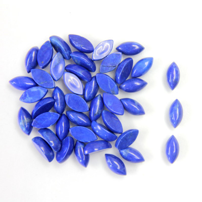 Gemstone Cabochon - Navette 06x3MM HOWLITE DYED LAPIS
