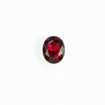 Glass Point Back Foiled Tin Table Cut (TTC) Stone - Oval 06x4MM FUCHSIA