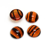 Glass Medium Dome Cabochon - Round 13MM TORTOISE