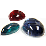 Plastic Jewel Cabochons - Foiled