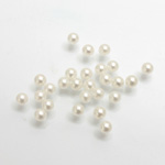 Plastic Pearl No-Hole Ball 03.5MM SNOW WHITE