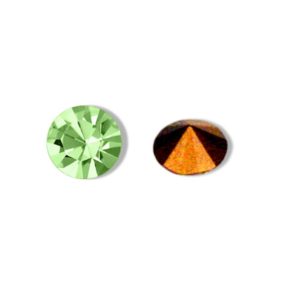 Swarovski Crystal Point Back Foiled Chaton - SS19 PERIDOT