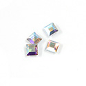 Asfour Crystal Flat Back Stone - Square 04x4MM CRYSTAL AB