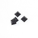 Asfour Crystal Flat Back Stone - Square 04x4MM JET