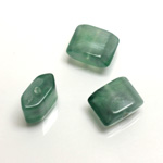 Plastic  Bead - Mixed Color Smooth Rectangle 15x11MM LIGHT GREEN SILK