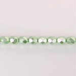 Czech Glass Pearl Faceted Fire Polish Bead - Round 04MM MINT 70432