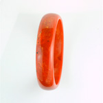 Acrylic Bangle - Wide Domed 18MM RUST