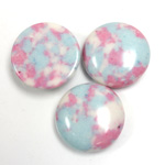 Synthetic Cabochon - Round 18MM Matrix SX06 PINK-BLUE-WHITE