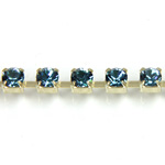 Preciosa MAXIMA Crystal Rhinestone Cup Chain - PP24 (SS12) INDICOLITE-RAW