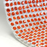 Hotfix Rhinestone Mesh Roll - 46x120cm 3MM HYACINTH SILVER