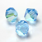 Preciosa Crystal Bead - Bicone 06MM AQUAMARINE AB