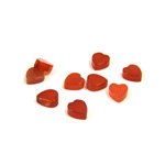 Gemstone Flat Back Flat Top Straight Side Stone - Heart 05x4.5MM CORNELIAN