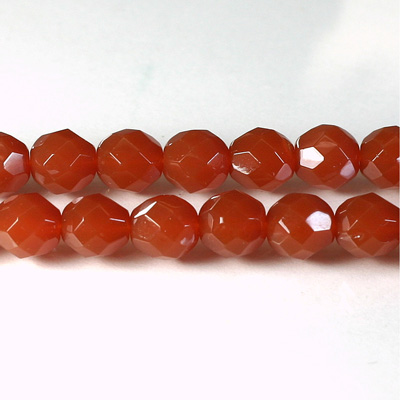 Czech Glass Fire Polish Bead - Round 08MM CORNELIAN