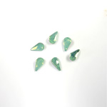 Cut Crystal Point Back Fancy Stone Foiled - Pear 06x3.6MM OPAL GREEN