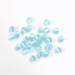 Fiber-Optic Cabochon - Round 03MM CAT'S EYE AQUA