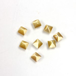 Fiber-Optic Cabochon - Pyramid Top 04x4MM CAT'S EYE LT BROWN