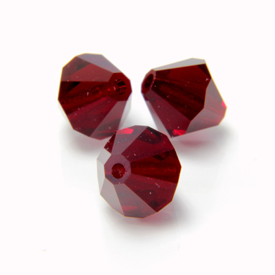 Preciosa Crystal Bead - Bicone 06MM SIAM RUBY