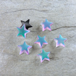 Glass Cabochon - Star 08MM MATTE VITRAIL GREEN