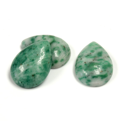 Gemstone Cabochon - Pear 18x13MM JADE ZING JIANG