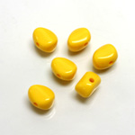 Plastic Bead - Nugget 09MM BRIGHT YELLOW