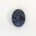 Gemstone Flat Back Carved Scarab 20x15MM SODALITE