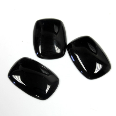 Gemstone Cabochon Cushion Antique 20x14MM BLACK ONYX