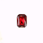 Glass Point Back Tin Table Cut (TTC) Stone - Cushion Octagon 08x6MM RUBY