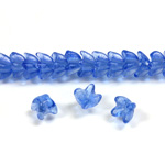 Czech Pressed Glass Bead - Cap 06MM SAPPHIRE