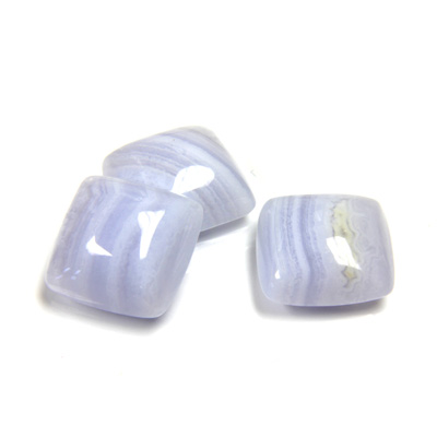 Gemstone Cabochon - Square 12x12MM BLUE LACE AGATE