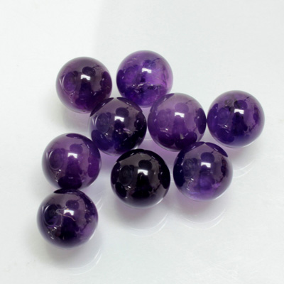 Gemstone No-Hole Ball - 10MM AMETHYST (B grade)