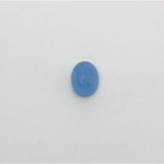 German Plastic Flat Back Scarab - Oval 08x6MM CALCEDON