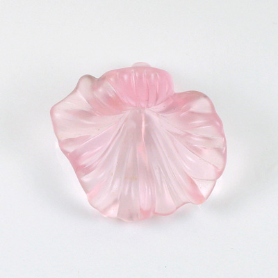 Plastic Flower Pendant with Side-Drilled Hole - 33MM SATIN ROSE