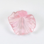 Plastic Flower Pendant with Side-Drilled Hole - 33MM SATIN ROSE