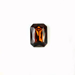 Glass Point Back Tin Table Cut (TTC) Stone - Cushion Octagon 08x6MM SMOKE TOPAZ
