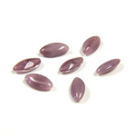 Glass Point Back Buff Top Stone Opaque Doublet - Navette 08x4MM AMETHYST MOONSTONE