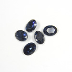 Cut Crystal Point Back Fancy Stone Foiled - Oval 08x6MM MONTANA