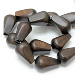 Wood Bead - Smooth Baroque Pear 30x18MM ROBLES