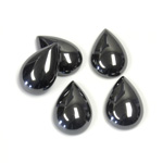 Gemstone Cabochon - Pear 14x10MM HEMATITE