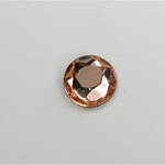 Glass Flat Back Rose Cut Fancy Foiled Stone - Round 13MM ROSALINE