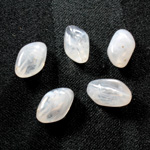 Plastic  Bead - Mixed Color Smooth Oval Abstract 20x8MM CRYSTAL QUARTZ