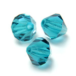 Preciosa Crystal Bead - Bicone 08MM BLUE ZIRCON