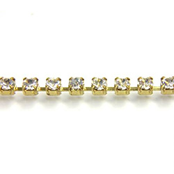 Preciosa Crystal Rhinestone Cup Chain - PP14 (SS6.5) CRYSTAL-RAW