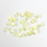 Fiber-Optic Cabochon - Round 03MM CAT'S EYE YELLOW