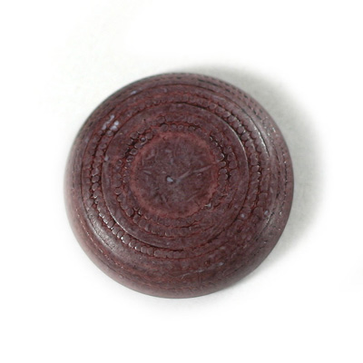 Plastic Flat Back Engraved Cabochon - Round 29MM INDOCHINE LILAC